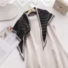 Moda Nueva de Primavera y Otoño con Lunares, Cinturón de Cintura para Combinar con Jeans, Chal y Chaleco Bufanda Triangular de Sarga Estilo Coreano
