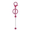 Novo diy frisado chaveiro gradiente cor pingente de metal cor pintura liga chaveiro frisado pingente