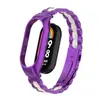 Adequado para Pulseira Xiaomi Mi Band 8, Pulseira de Aço Inoxidável Sólido com Três Contas, Pulseira de Metal Versão Cerâmica Xiaomi Mi Band 9