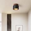 Luminária de Teto de Corredor de Personalidade Simples Nórdica Pedra Buraco Negro Minimalista Preto Corredor Casa Casa Meio Antigo Lâmpadas de Varanda