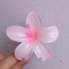 Pinza para el Cabello de Flor de Plumeria para Mujer, Pinza de Tiburón Floral, Accesorio Estilo Vacaciones en la Playa, Pasador, Adorno para el Cabello, Pinza para el Cabello