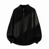Amazon Comercio Exterior Transfronterizo Suéter de Punto para Hombre Media Cremallera Moda Versátil Tendencia Marca Estilo Coreano Casual Suéter para Hombre