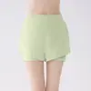 Conjunto de Ropa de Yoga para Mujer, Verano Transpirable Malla Manga Corta Shorts Anti-Exposición, Conjunto de Dos Piezas para Pilates Fitness