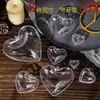 Bola transparente em forma de coração de 3-12 cm, bola oca de amor, bola de abertura, decoração de shopping, bola de Natal, fábrica, atacado