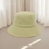 Chapéu Feminino Logo Personalizado Bordado Publicidade de Eventos Chapéu de Pescador Versátil Mostra o Rosto Chapéu de Proteção Solar para Aluno do Ensino Fundamental Atacado Chapéu Bacia