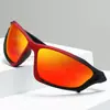 Óculos de sol polarizados coloridos com revestimento para equitação, óculos de sol para homens e mulheres, óculos de sol à prova de vento para esportes ao ar livre, atacado