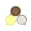 Accesorios para Joyería DIY 2.8g 3 Colores 20mm Base Colgante Simple de Doble Cara Colgante al por Mayor