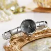 2026 El más vendido transfronterizo Pulsera de eslabones de bambú marca Kayequan Pulsera compacta de lujo para mujer Reloj de cuarzo