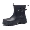 Botas de lluvia de moda populares transfronterizas para mujer, zapatos de lluvia nuevos de caña corta, zapatos de agua, zapatos de goma para pesca al aire libre, zapatos nuevos de estilo para cocina al aire libre