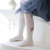 Meia-calça lisa de primavera para meninas, meias de dança, meia-calça doce de princesa, coelhinho fofo, para primavera e outono de meninas