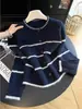 Nuevo cárdigan de punto a rayas suelto y casual estilo coreano para otoño e invierno para mujer, con un diseño único, suéter abrigo de moda para mujer