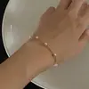 Joyería Transfronteriza Europea y Americana, Elegante y de Moda, Versátil para Mujeres, Pulsera Sencilla de Perlas, Pulsera de Joyería de Perlas de Amistad