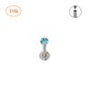 Cor de doce 1,2*8 3mm mm cor aço inoxidável diamante viscose cor mista unha labial unha do osso da orelha unha labial unha do tragus