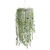 Simulação Amazon planta verde pendurada cesta suspensa de rattan rattan diy cena de Natal pingente de joia ornamentos atacado