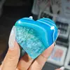 Piedra Bruta de Cristal Natural Forma de Corazón Juguete Pieza Portátil en Forma de Corazón Manualidad de Cristal Decoración del Hogar Adorno de Piedra