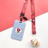 Estuche para Tarjeta de Estudiante Duradero en Relieve Insignia de Tarjeta Escolar Estuche para Tarjetas Anti-pérdida Tipo Deslizante Control de Acceso para Autobús/Metro Funda Protectora para Tarjeta IC