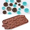Molde de silicone para chocolate e gelo DIY molde de silicone para modelagem de botões ferramenta de panificação