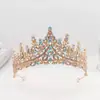 Corona Nupcial Popular Transfronteriza Corona de Cristal Boda Cumpleaños Accesorios Vestido de Princesa Diadema de Pedrería Estilo Europeo