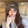 SOBREHEXX gorra de béisbol pequeña de moda, combina con todo, para mujer, estilo coreano, moderna, casual, visera ancha, visera con pico adelgazante