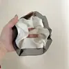Goma para el Pelo de Malla de Color Sólido Estilo Super Hada, Simple Estilo Bosque, con un Toque de Lujo, Elegante y Versátil
