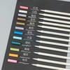 Bolígrafo de color para sellar pintura al fuego, bolígrafo de pintura a base de agua perlado, bolígrafo de pintura de cartón negro para bricolaje, bolígrafo marcador de cabeza dura, venta al por mayor