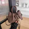 Bolso Pequeño de Textura de Moda para Mujer 2026 Nuevo Diseño de Nicho Primavera/Verano Bolso Cruzado Estilo Coreano Bolso Cubo Plegado