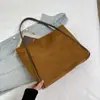 Bolso de Axila de Gran Capacidad Retro para Mujer 2025 Nuevo Bolso Tote de Gamuza Color Sólido Bolso de Hombro Casual para Viajes
