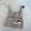 Gorro Protector de Oídos para Bebé, Gorro de Invierno para Hombres y Mujeres, Gorro Tejido Lindo y Súper Lindo, Gorro Grueso Cálido de Punto, Gorro de Lana