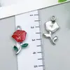 Accesorios para Joyería DIY K Blanco Goteo de Aceite Aleación Estrella de Cinco Puntas Corona Colgante Conjunto Mixto de 100 Estilos para Pulseras y Collares