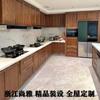 Instalación de medición Ningbo tablero de partículas tablero Ousong madera maciza PET puerta de armario multicapa cuerpo de aparador sin pintura estantería vino