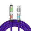 Cable de Datos 60W Emisor de Luz Cuatro en Uno Tipo-C Adecuado para Apple, Huawei, Android Pd Doble a Doble Cable de Carga Rápida de Siete Colores