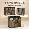 Bolsa de armazenamento portátil para viagens ao ar livre, resistente ao desgaste e a rasgos, bolsa de acampamento de grande capacidade, adequada para natação, rafting e trekking em riachos, com função de drenagem, atacado