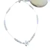 Collar con Colgante de Flor de Piedra Natural con Perlas Estilo Old Money de Moda para Mujer, Cadena Sencilla Versátil de Lujo Ligero para Clavícula