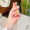 Joyería de oro Jin Yan con pulsera de bola de lana de oro de arena de oro diseño minoritario femenino temperamento de alta gama pulsera de cadena en V