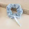 Scrunchie de Renda Estilo Coreano para Mulheres 2026 Novo Estilo Elástico de Cabelo Estilo Preguiçoso Corda de Cabelo Grande Acessório para Coque Flor de Cabelo