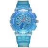 Nuevo Reloj Infantil Luminoso Colorido Princesa de Hielo y Nieve Elsa Gato Kt Luminoso Estudiante Dibujos Animados Reloj Infantil Venta al por Mayor