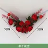 Nuevas decoraciones de techo para interiores para habitaciones de bodas, con flores simuladas dispuestas en un diseño de cuatro esquinas, creando una escena floral festiva y hermosa para la sala de estar