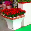 Barandilla Protectora de Acero Inoxidable para Maceteros Municipales Soporte de Flores para Exteriores de Hierro Forjado Valla Combinada Móvil Fabricante de Maceteros para Zonas Escénicas Aleación de Aluminio