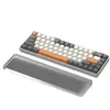 Reposamuñecas para Teclado de Acrílico de Alta Transparencia Almohadilla Transparente Simple para Muñeca de Teclado Almohadilla de Protección para Muñeca Decompresión para Oficina de E-sports