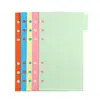 Páginas Divisorias para Cuaderno A5A6 Papel Índice Universal Recargable A4B5 Papel Divisor Colorido Personalización