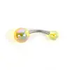 Piercing de Umbigo Transfronteiriço Borla Personalizado Exagerado Moda Body Piercing Joia Lantejoula Estrela Ponto Anel Acrílico Atacado