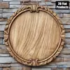 Decoración de Pared Redonda Plana de Madera 2D Popular de Venta Transfronteriza, Decoración de Pared Estilo Bohemio Vintage Campestre para Uso en Exteriores del Hogar