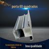DM60 isolamento térmico porta externa construção perfil de alumínio liga de alumínio porta externa com isolamento térmico material de economia de energia perfil de liga de alumínio
