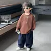 Camiseta de Manga Larga para Niños Primavera y Otoño 2026 Nueva Moda Ropa Infantil Top de Otoño Camiseta Básica Casual Elegante Camiseta para Bebé