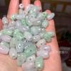 Cuentas sueltas huecas talladas en jade Bashan, cuentas de arroz pasantes, cuentas de tres vías, accesorios para joyería de jade DIY, fabricantes, venta al por mayor