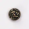 Moda Rayada Cosido a Mano Metal Estilo Chanel Abrigo Ropa Gabardina Chaqueta Suéter Tejido Botón Botón Sentido de Alta Gama