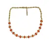 Diseño Original de Nicho Pendientes de Ágata Roja Collar Retro Lujo Ligero Pendientes de Gama Alta Collar de Perlas Accesorios de Otoño e Invierno
