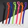 Hebilla de Plástico en Forma de P Cuerda Elástica con Resorte Bola Elástica Personalizada Juguete Inflable Correa Telescópica Cadena de Cuerda para Tirar de la Pelota para Niños