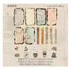 Pacote de Materiais Retrostory Série Anos de Luz e Sombra Diário Vintage Material para DIY Base de Decoração 51 Folhas 8 Estilos