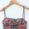 Europeo y Americano Primavera y Verano Nuevo Estilo Francés Retro Rosa Lentejuela Vestido Sling para Mujer Sexy Espalda Descubierta con Cordones Vestido de Cadera